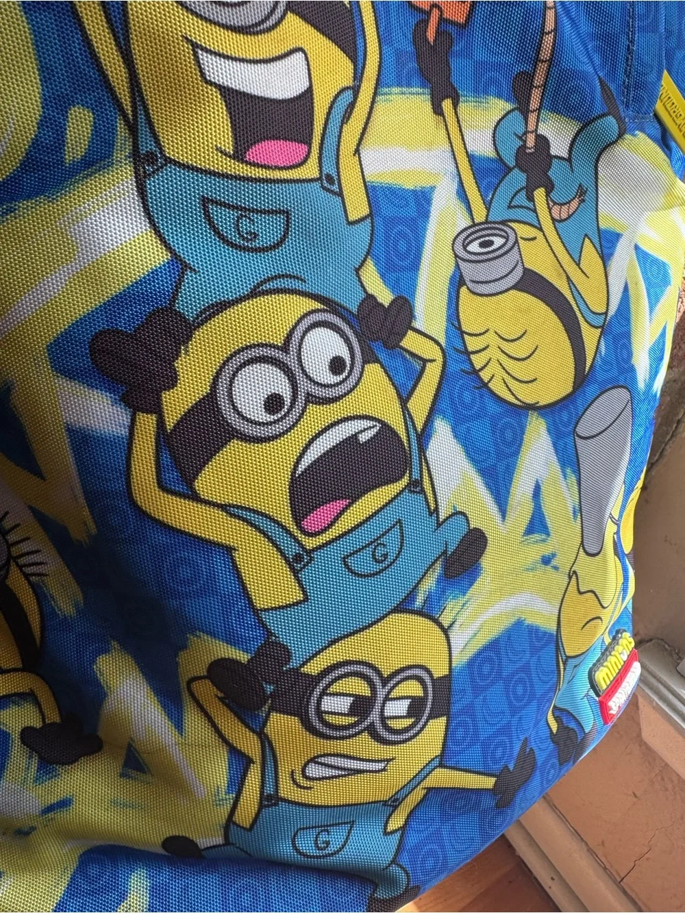 Sprayground Minion Banana Mayhem DLXR Backpack